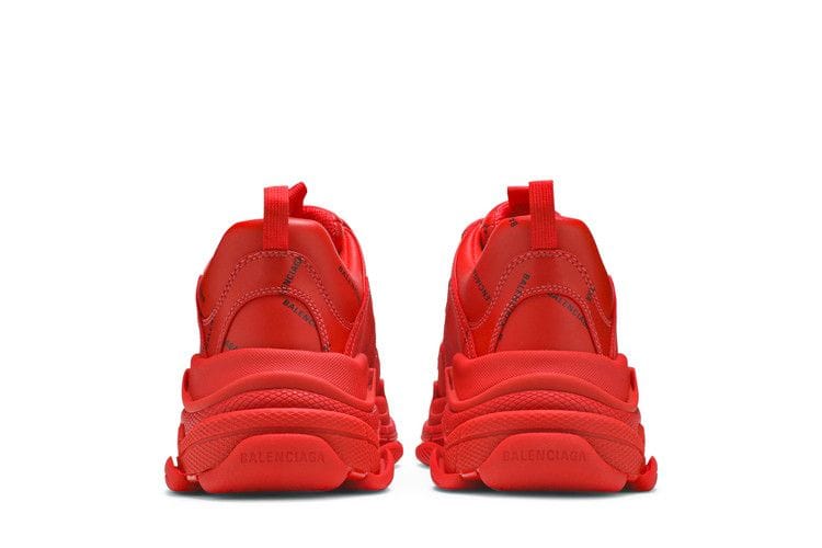 Balenciaga Triple S Allover Logo Red