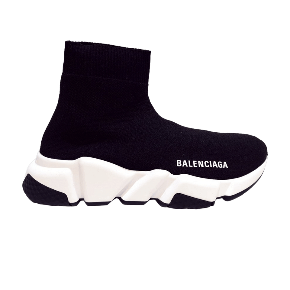 Balenciaga Speed Sneaker Black White Sole Womens