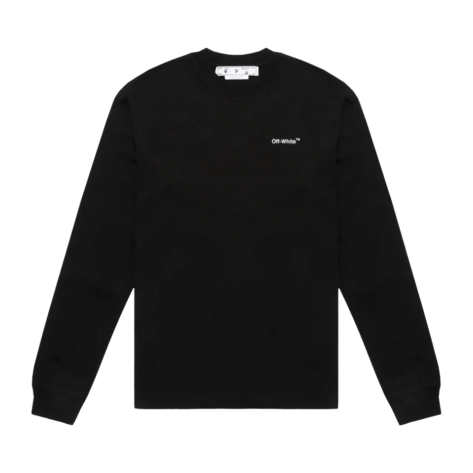 Off-White Caravaggio Arrow Skate Long-Sleeve T-Shirt Black/White
