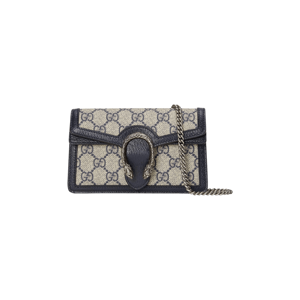 Gucci Dionysus GG Super Mini Bag Beige/Blue Supreme