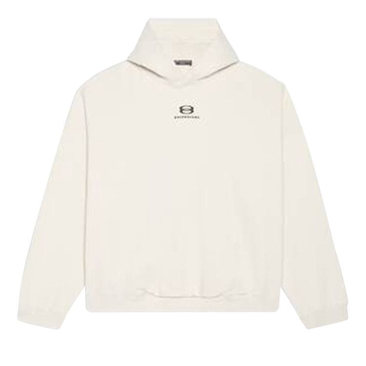 Balenciaga Wide Fit Hoodie Chalky White/Black