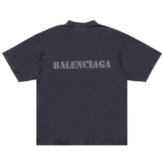 Balenciaga Stencil Type T-Shirt Medium Fit Black
