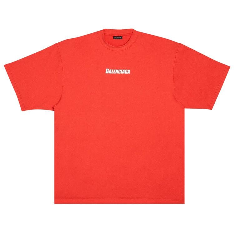 Balenciaga Technical Mesh Swim T-Shirt Red