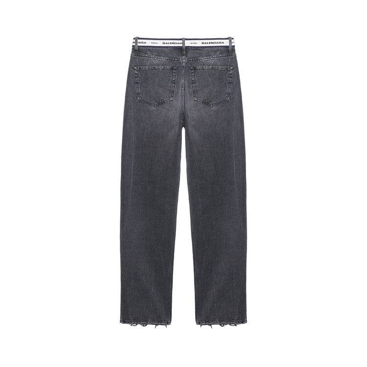Balenciaga Logo Waistband Pants Black/White