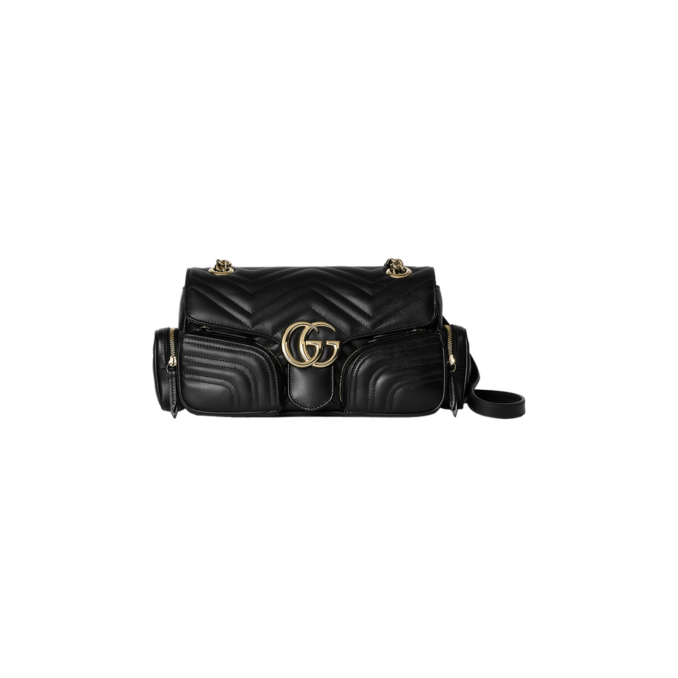 Gucci Marmont Small Multi Pocket Bag Black