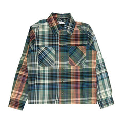 Off-White Stencil Flannel Check Shirt Blue