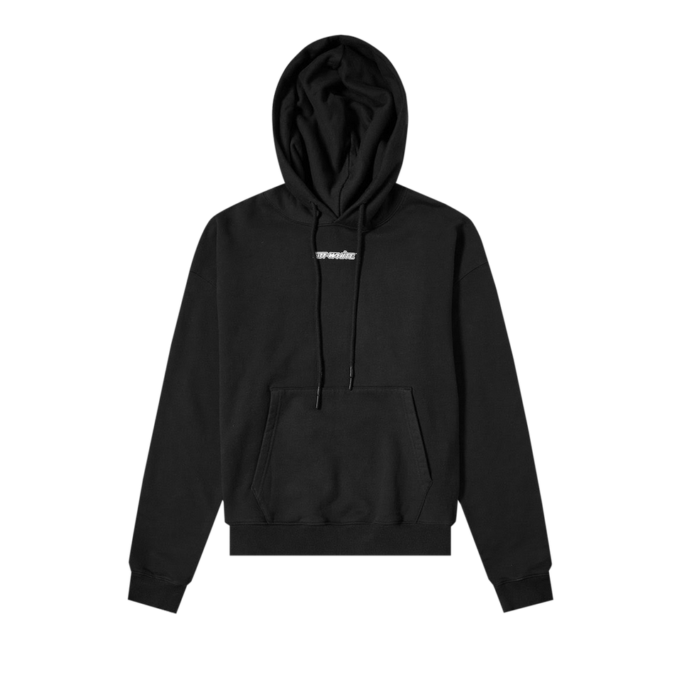 Off-White Marker Over Hoodie Black/Blue