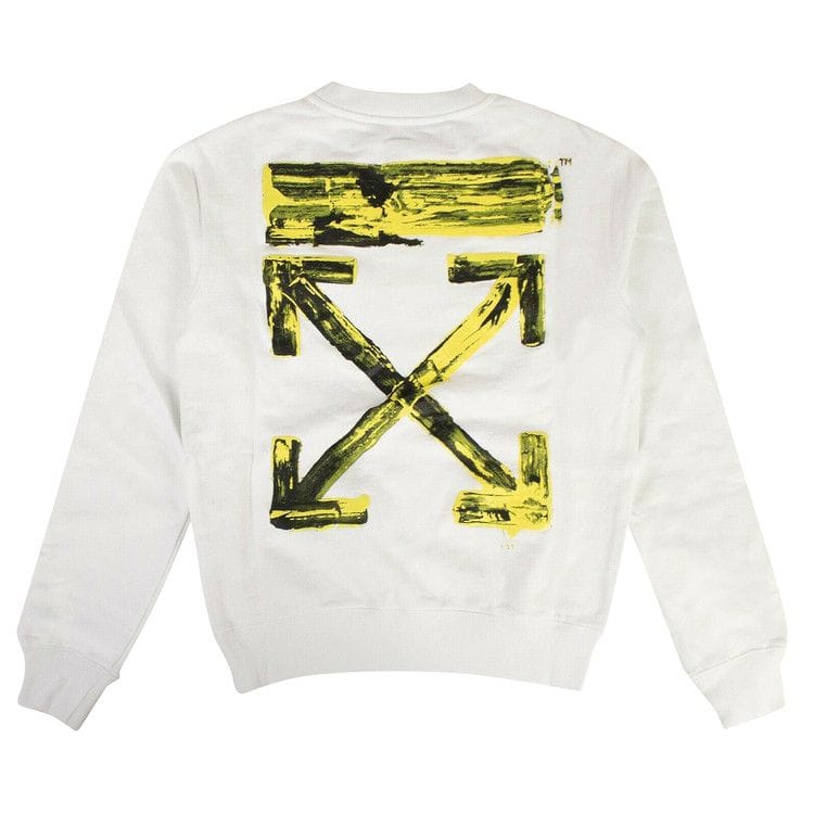 Off-White Acrylic Arrows Sweatshirt White