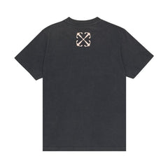 Off-White Saint Matthew Slim Shorts-Sleeve T-Shirt Black/Multicolor