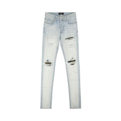 Amiri MX1 Camo Jean Blue Wash