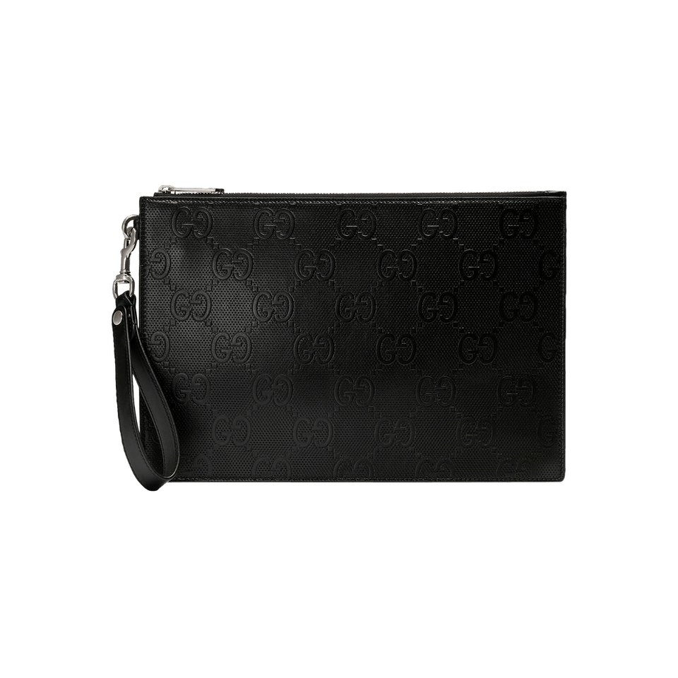 Gucci GG Embossed Pouch Black