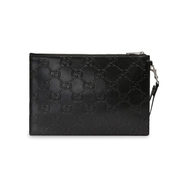 Gucci GG Embossed Pouch Black