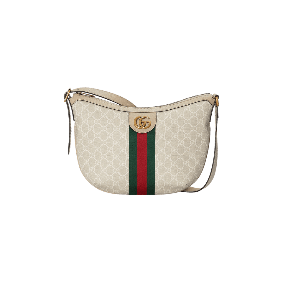Gucci Ophidia GG Small Shoulder Bag Beige/White