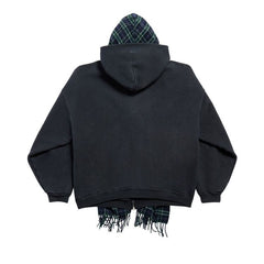 Balenciaga Scarf Zip-Up Hoodie Deep Blue/Black