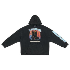 Balenciaga Music Aya Nakamura Merch Hoodie Wide Fit Black