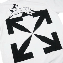 Off-White World Caterpillar Shorts-Sleeve Slim T-Shirt White/Black