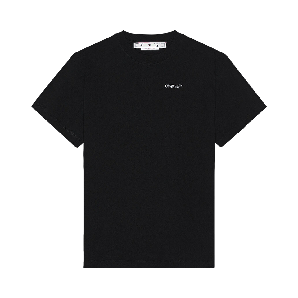 Off-White Arrows Logo Print T-Shirt Black