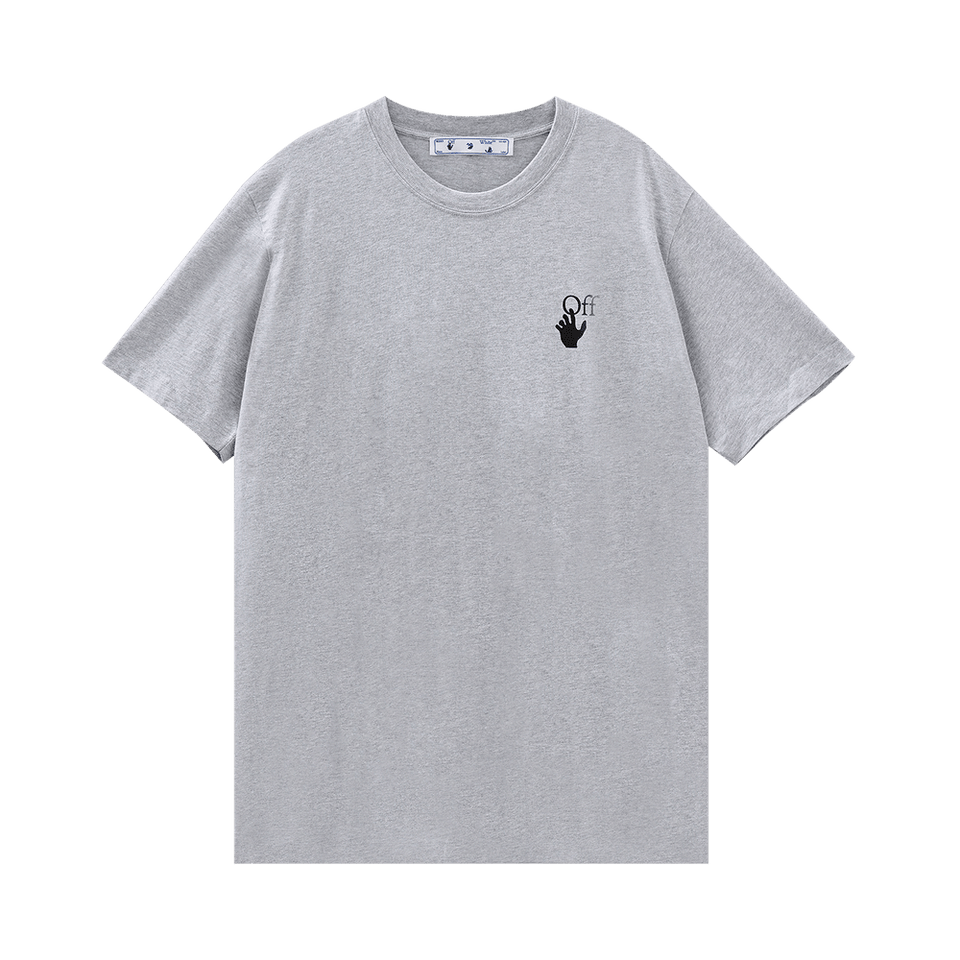 Off-White Marker Slim T-Shirt Grey/Red