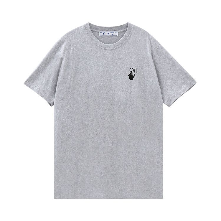 Off-White Marker Slim T-Shirt Grey/Red