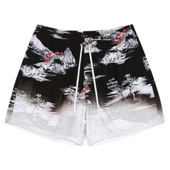 Amiri Aloha Beach Cabana Shorts Black