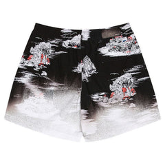 Amiri Aloha Beach Cabana Shorts Black