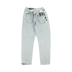 Off-White Stripe Low Crotch Jean Blue/Black