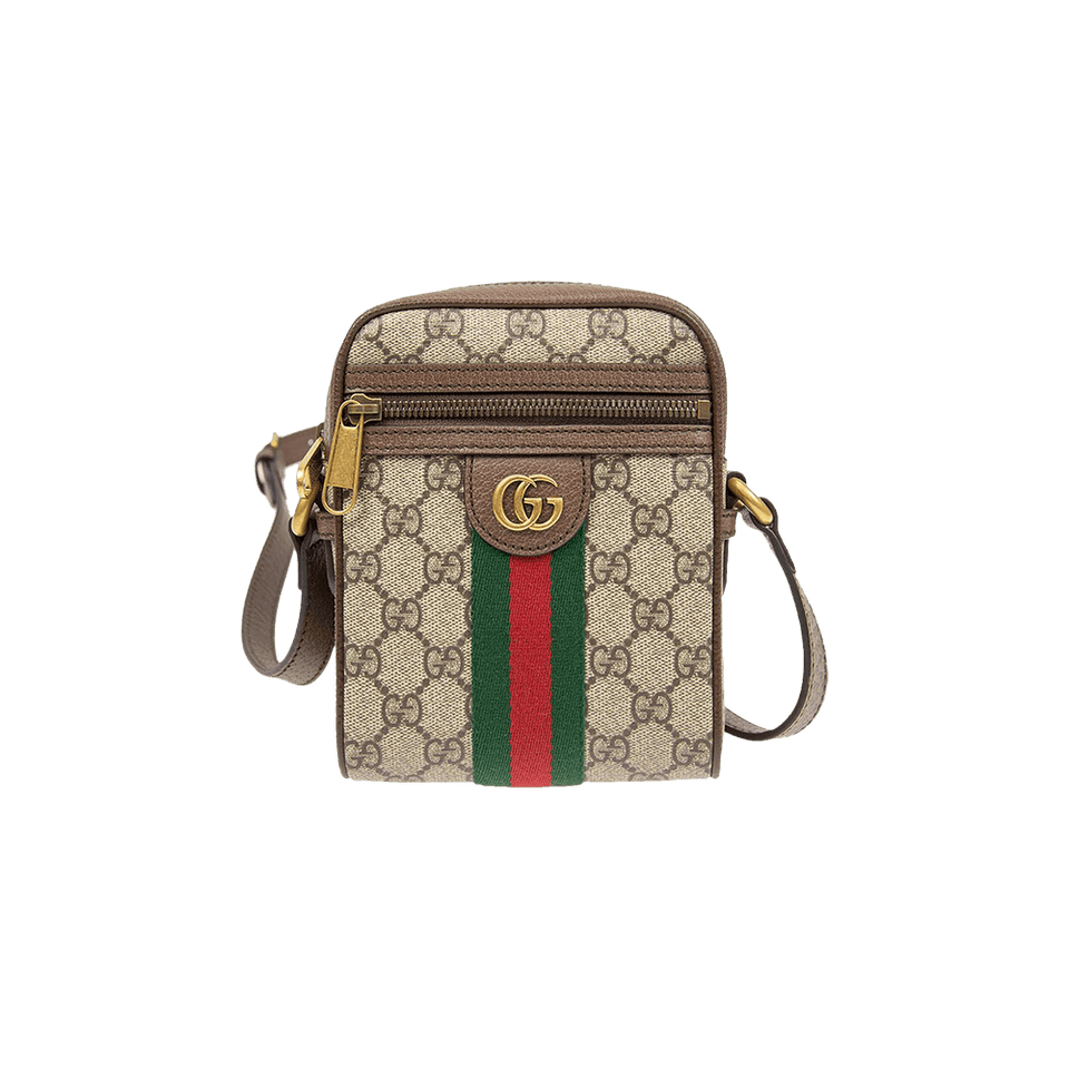 Gucci GG Supreme Ophidia Shoulder Bag Beige