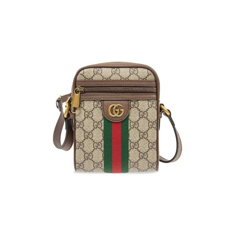 Gucci GG Supreme Ophidia Shoulder Bag Beige