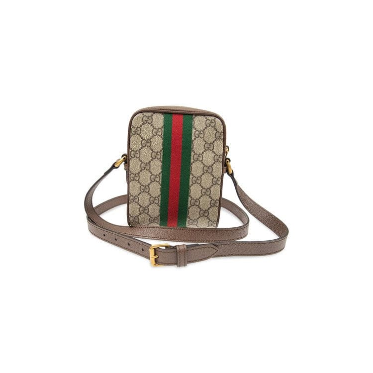Gucci GG Supreme Ophidia Shoulder Bag Beige