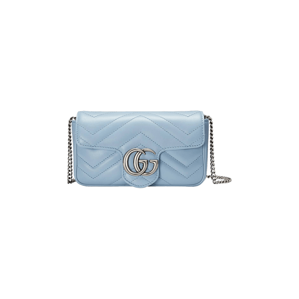Gucci GG Marmont Super Mini Bag Pastel Blue
