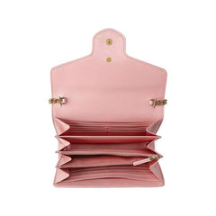 Gucci GG Marmont Mini Chain Bag Dark Red/Pastel Pink