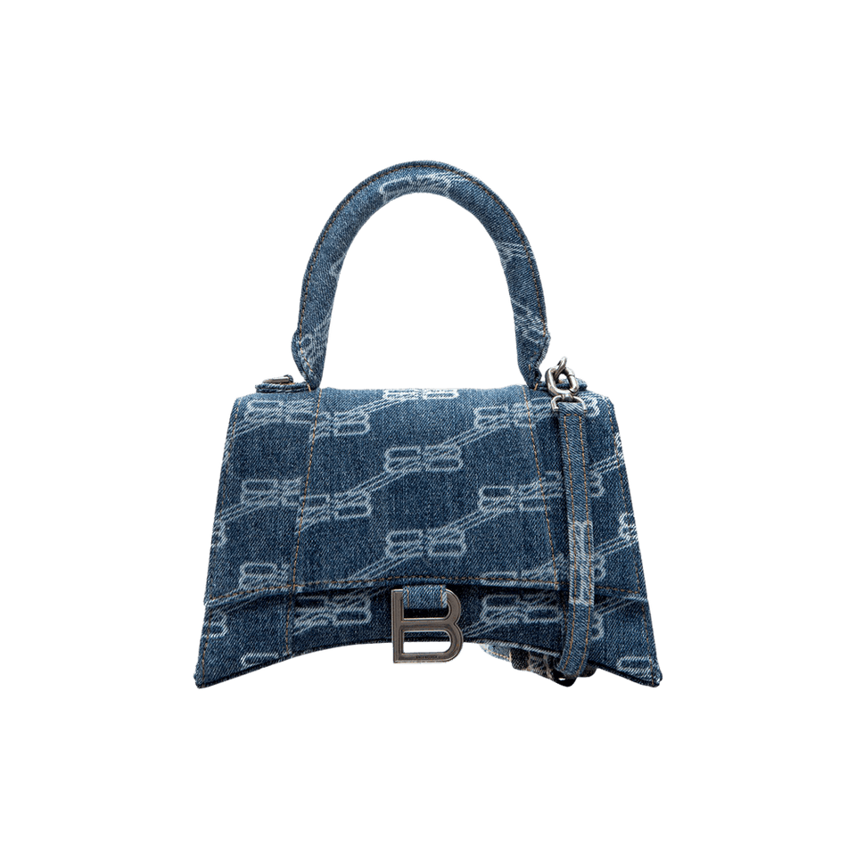 Balenciaga Hourglass Small Handbag Blue