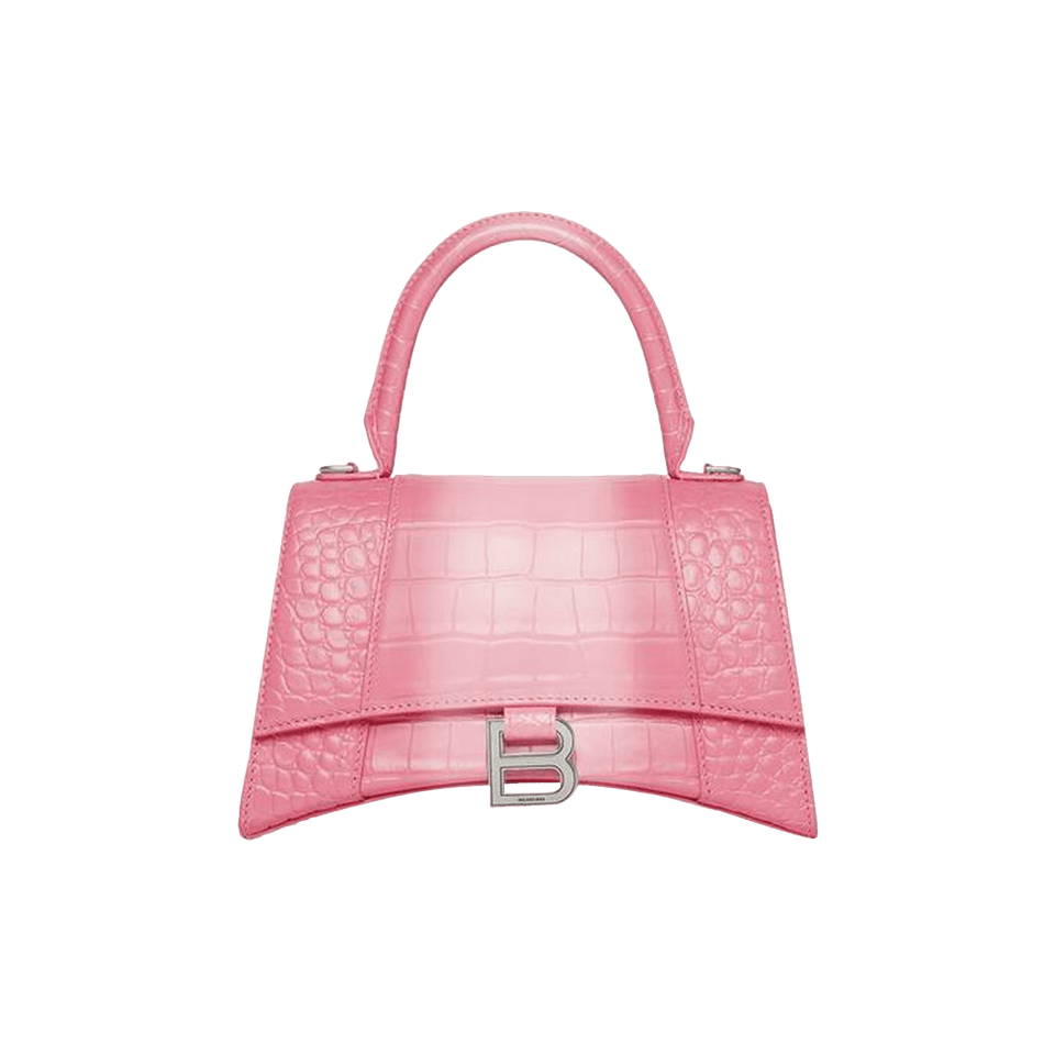 Balenciaga Hourglass Small Handbag Sweet Pink