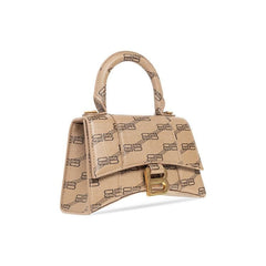 Balenciaga Hourglass XS Shoulder Bag Beige/Brown