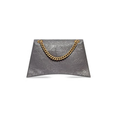Balenciaga Medium Crush Chain Bag Dark Grey