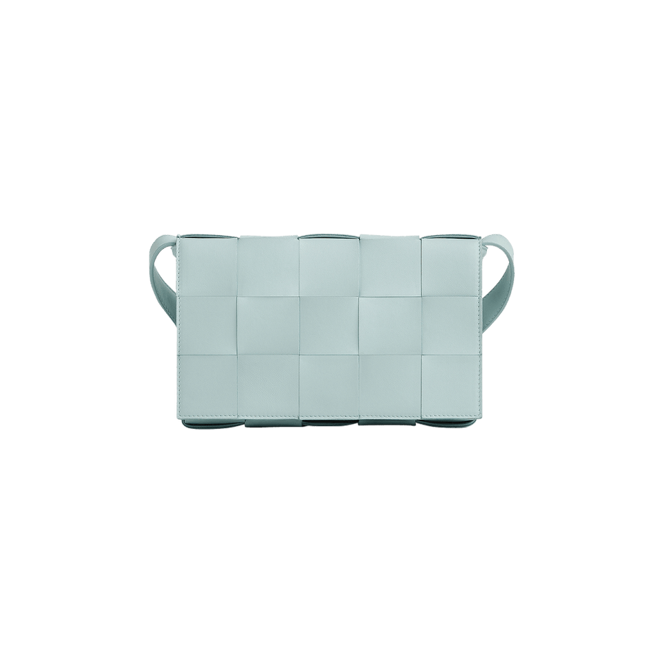 Bottega Veneta Padded Cassette Bag Teal Washed/Silver