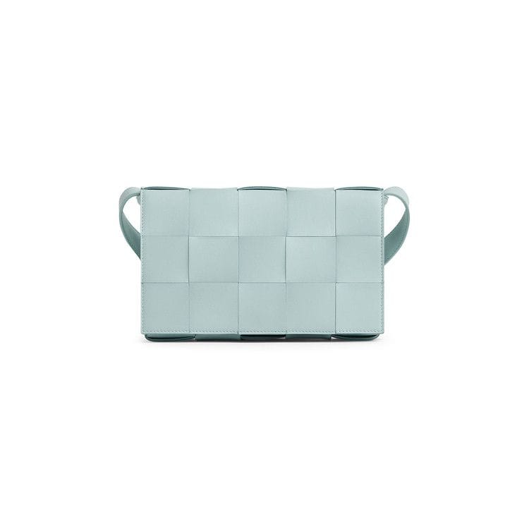 Bottega Veneta Padded Cassette Bag Teal Washed/Silver