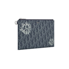 Dior x Denim Tears A5 Pouch Blue