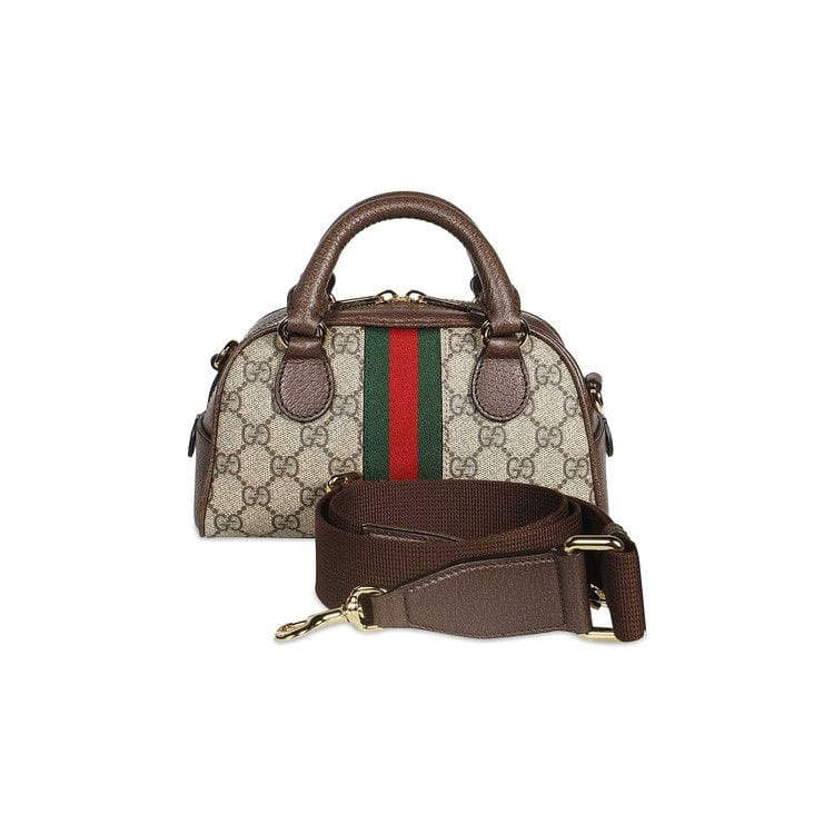 Gucci Ophidia GG Mini Top Handle Bag Beige/Ebony Supreme