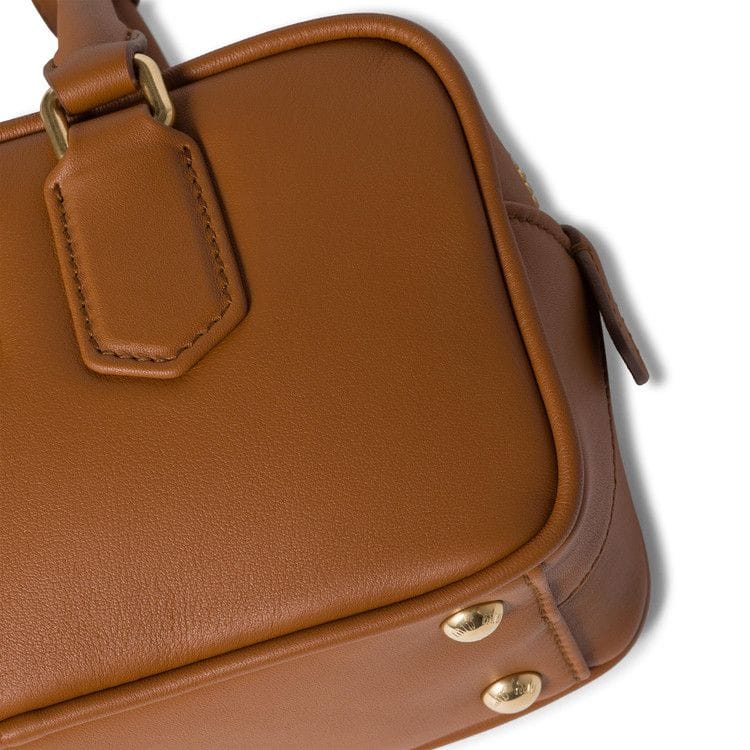 Miu Miu Arcadie Leather Bag Cognac