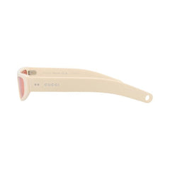 Gucci Cat Eye-Frame Recycled Acetate Sunglasses Ivory Red