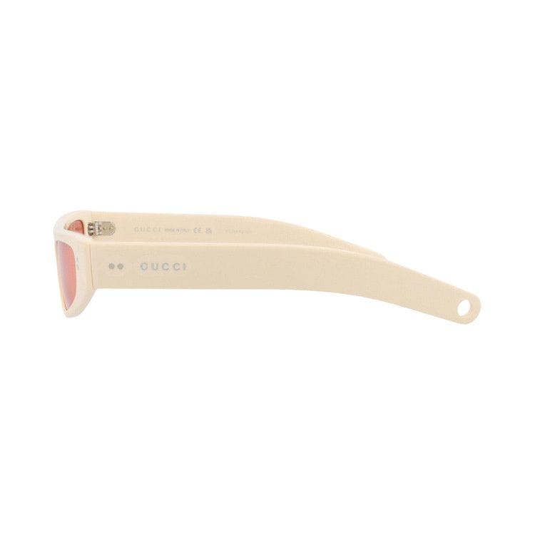 Gucci Cat Eye-Frame Recycled Acetate Sunglasses Ivory Red