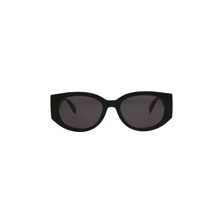 Alexander McQueen Oval Sunglasses Black/Grey