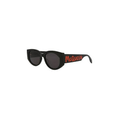 Alexander McQueen Oval Sunglasses Black/Grey