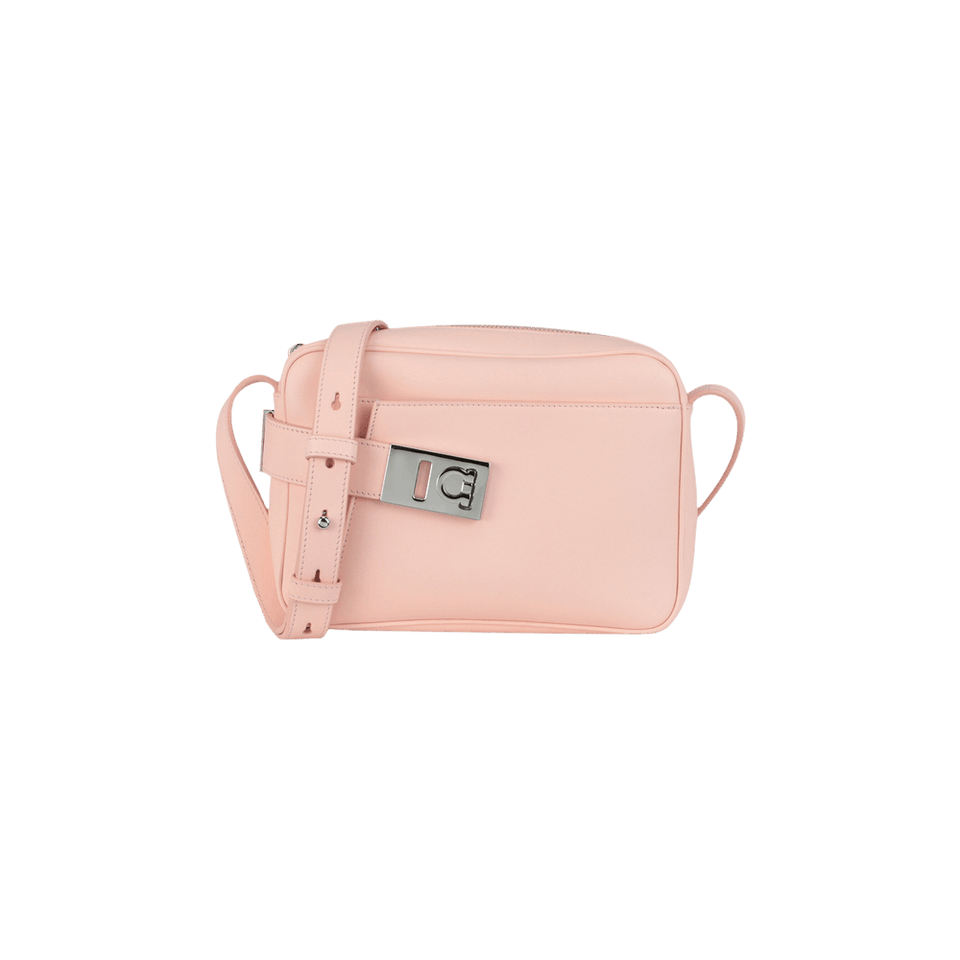 Ferragamo Small Archive Camera Case Crossbody Bag Light Pink