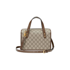 Gucci Horsebit 1955 Mini Top Handle Bag Brown
