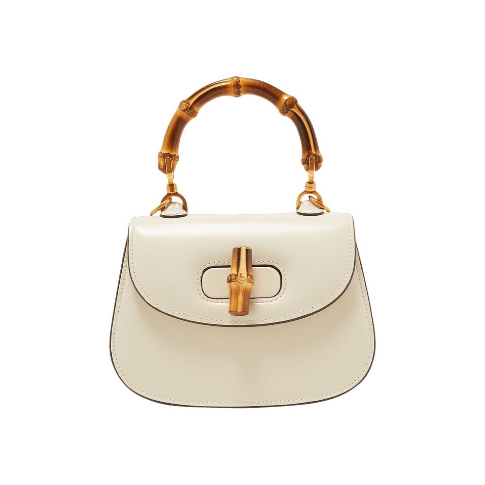 Gucci Bamboo 1947 Mini Top Handle Bag White