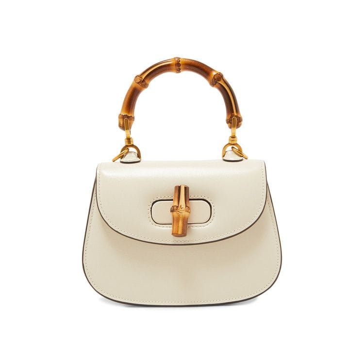 Gucci Bamboo 1947 Mini Top Handle Bag White