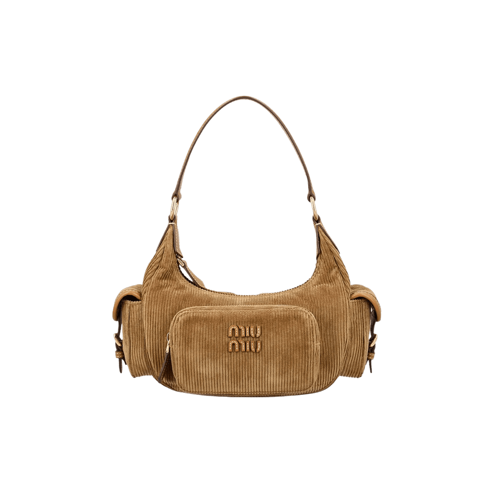 Miu Miu Corduroy Pocket Bag Cinnamon