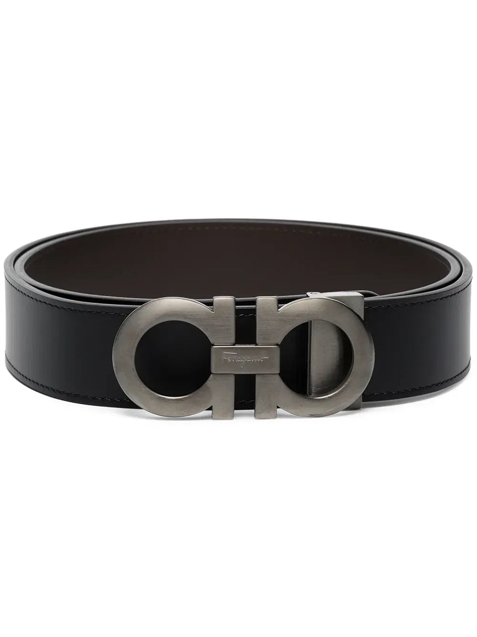 Gancini adjustable buckle belt